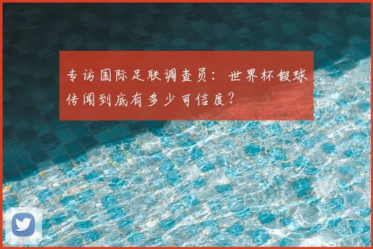专访国际足联调查员:世界杯假球传闻到底有多少可信度?